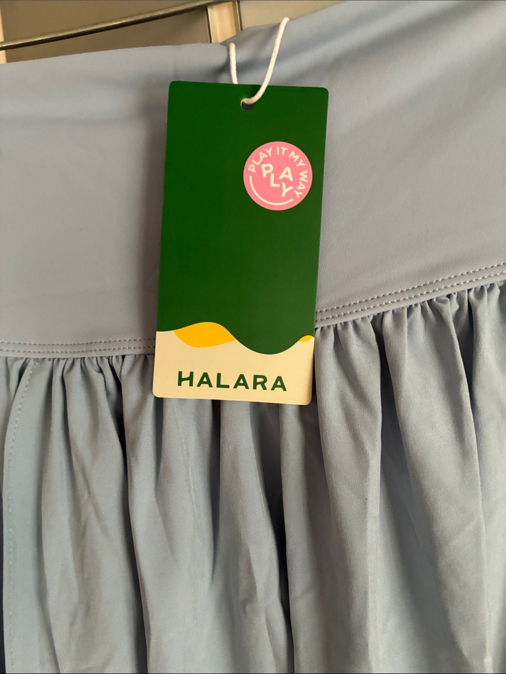 Halara Blue Flowing Maxi Skirt with High Waist - Picture 2 of 6